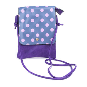 IVYS Crossbody Flap Bag - Purple Spot