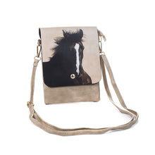 Load image into Gallery viewer, IVYS Crossbody Flap Bag - Beige Horse